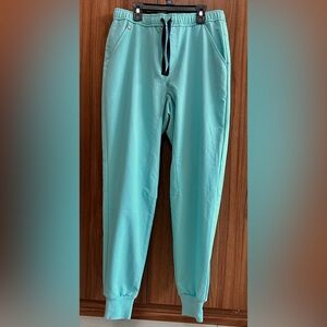 Figs Blue Jogger Sweatpants with Elastic Cuffs Size M